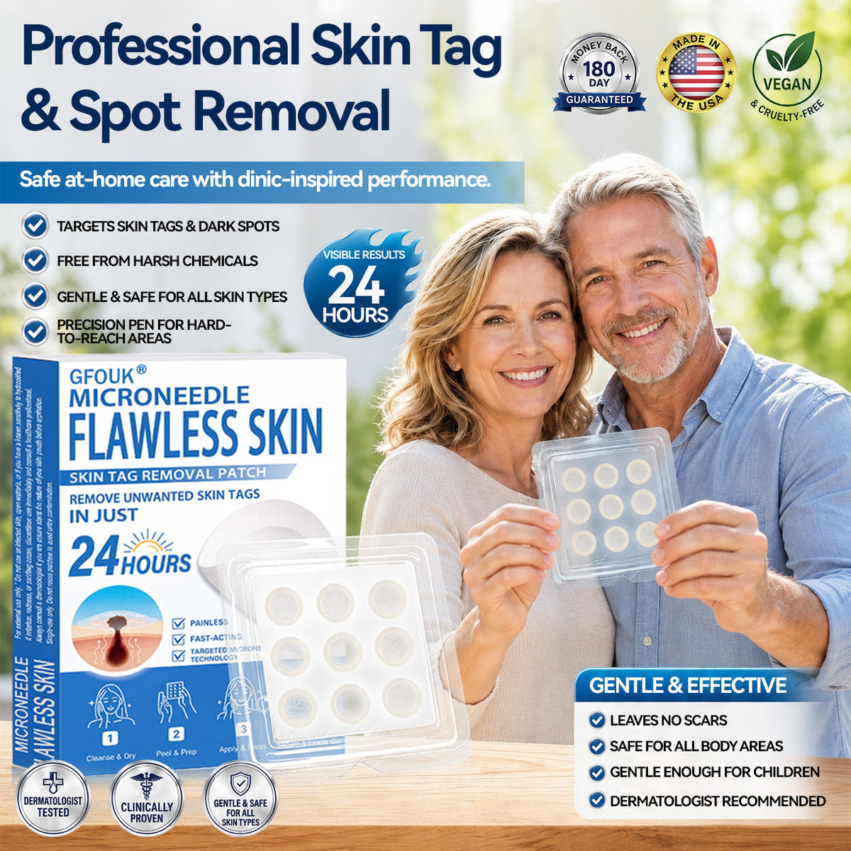 👍Official Brand Shop  | ☘️GFOUK®  Microneedle Skin Tag Removal Patch(𝐅𝐨𝐫 𝐒𝐤𝐢𝐧 𝐓𝐚𝐠𝐬, 𝐒𝐦𝐚𝐥𝐥 𝐒𝐤𝐢𝐧 𝐆𝐫𝐨𝐰𝐭𝐡𝐬, 𝐖𝐚𝐫𝐭𝐬, 𝐌𝐨𝐥𝐞𝐬, 𝐀𝐠𝐞 𝐒𝐩𝐨𝐭𝐬 & 𝐏𝐢𝐠𝐦𝐞𝐧𝐭𝐚𝐭𝐢𝐨𝐧 𝐂𝐨𝐧𝐜𝐞𝐫𝐧𝐬)
