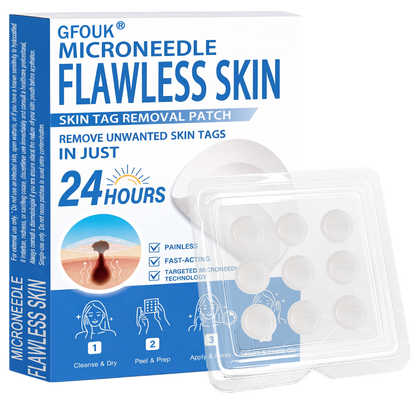 👍Official Brand Shop  | ☘️GFOUK®  Microneedle Skin Tag Removal Patch(𝐅𝐨𝐫 𝐒𝐤𝐢𝐧 𝐓𝐚𝐠𝐬, 𝐒𝐦𝐚𝐥𝐥 𝐒𝐤𝐢𝐧 𝐆𝐫𝐨𝐰𝐭𝐡𝐬, 𝐖𝐚𝐫𝐭𝐬, 𝐌𝐨𝐥𝐞𝐬, 𝐀𝐠𝐞 𝐒𝐩𝐨𝐭𝐬 & 𝐏𝐢𝐠𝐦𝐞𝐧𝐭𝐚𝐭𝐢𝐨𝐧 𝐂𝐨𝐧𝐜𝐞𝐫𝐧𝐬)