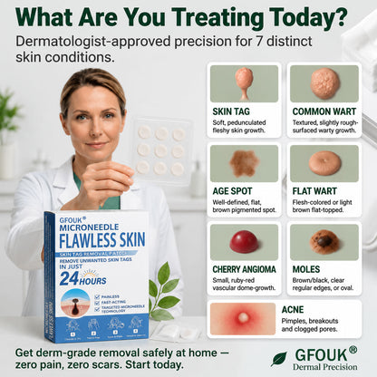 👍Official Brand Shop  | ☘️GFOUK®  Microneedle Skin Tag Removal Patch(𝐅𝐨𝐫 𝐒𝐤𝐢𝐧 𝐓𝐚𝐠𝐬, 𝐒𝐦𝐚𝐥𝐥 𝐒𝐤𝐢𝐧 𝐆𝐫𝐨𝐰𝐭𝐡𝐬, 𝐖𝐚𝐫𝐭𝐬, 𝐌𝐨𝐥𝐞𝐬, 𝐀𝐠𝐞 𝐒𝐩𝐨𝐭𝐬 & 𝐏𝐢𝐠𝐦𝐞𝐧𝐭𝐚𝐭𝐢𝐨𝐧 𝐂𝐨𝐧𝐜𝐞𝐫𝐧𝐬)