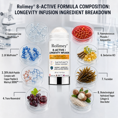 𝐏𝐡𝐚𝐫𝐦𝐚𝐜𝐢𝐬𝐭 𝐑𝐞𝐜𝐨𝐦𝐦𝐞𝐧𝐝𝐞𝐝 👩‍⚕️🏆Rolimey® 𝟖-𝐀𝐂𝐓𝐈𝐕𝐄 • 𝐋𝐎𝐍𝐆𝐄𝐕𝐈𝐓𝐘 𝐈𝐍𝐅𝐔𝐒𝐈𝐎𝐍-𝐃𝐮𝐚𝐥 𝐌𝐢𝐧𝐢𝐏𝐫𝐨𝐭𝐞𝐢𝐧 & 𝐂𝐞𝐥𝐥𝐮𝐥𝐚𝐫 𝐀𝐧𝐭𝐢𝐨𝐱𝐢𝐝𝐚𝐧𝐭 𝐒𝐨𝐥𝐢𝐝 𝐒𝐞𝐫𝐮𝐦 𝐒𝐭𝐢𝐜𝐤(𝐁𝐞𝐲𝐨𝐧𝐝 𝐒𝐮𝐫𝐟𝐚𝐜𝐞 𝐒𝐦𝐨𝐨𝐭𝐡𝐢𝐧𝐠: 𝐄𝐱𝐭𝐞𝐧𝐝 𝐘𝐨𝐮𝐫 𝐒𝐤𝐢𝐧’𝐬 𝐘𝐨𝐮𝐭𝐡 𝐋𝐢𝐟𝐞𝐬𝐩𝐚𝐧 𝐢𝐧 𝐚 𝐒𝐢𝐧𝐠𝐥𝐞 𝐒𝐰𝐢𝐩𝐞)