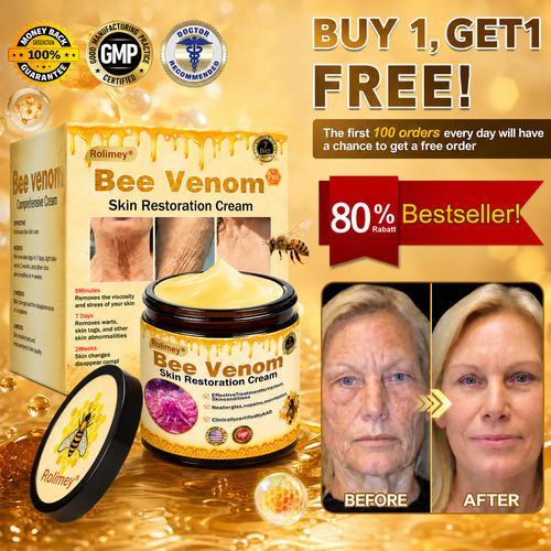 💫🧑‍⚕️Rolimey® Bee venom Pro Comprehensive Cream —Tightening for Skin Types 🔥