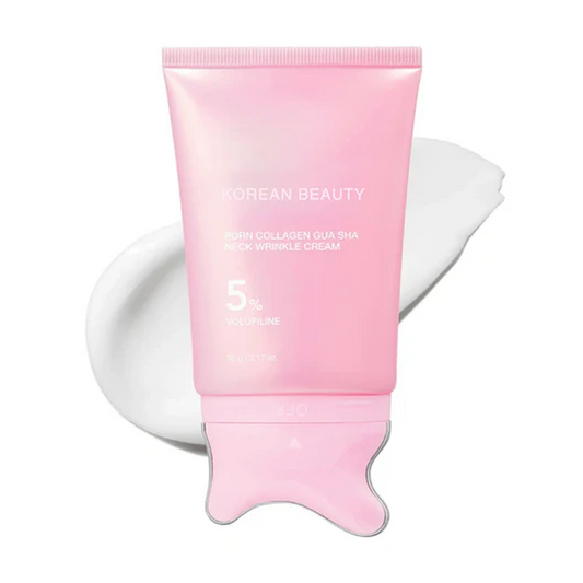 🔥 5-Min Neck Lift Cream – PDRN Collagen Gua Sha, Firms Turkey Neck & Jawline
