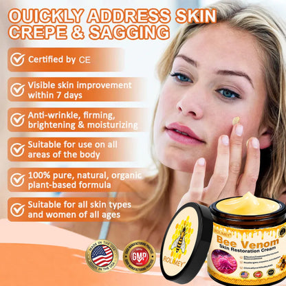 💫🧑‍⚕️Rolimey® Bee venom Pro Comprehensive Cream —Tightening for Skin Types 🔥