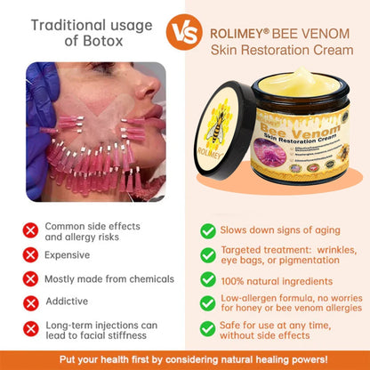 💫🧑‍⚕️Rolimey® Bee venom Pro Comprehensive Cream —Tightening for Skin Types 🔥