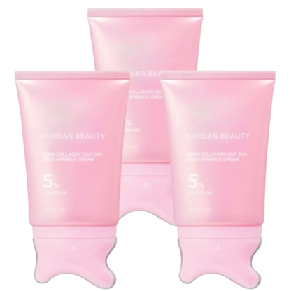 🔥 5-Min Neck Lift Cream – PDRN Collagen Gua Sha, Firms Turkey Neck & Jawline