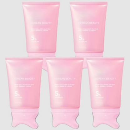 🔥 5-Min Neck Lift Cream – PDRN Collagen Gua Sha, Firms Turkey Neck & Jawline