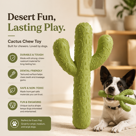 Elunavico®Cactus Dog Chew Toy