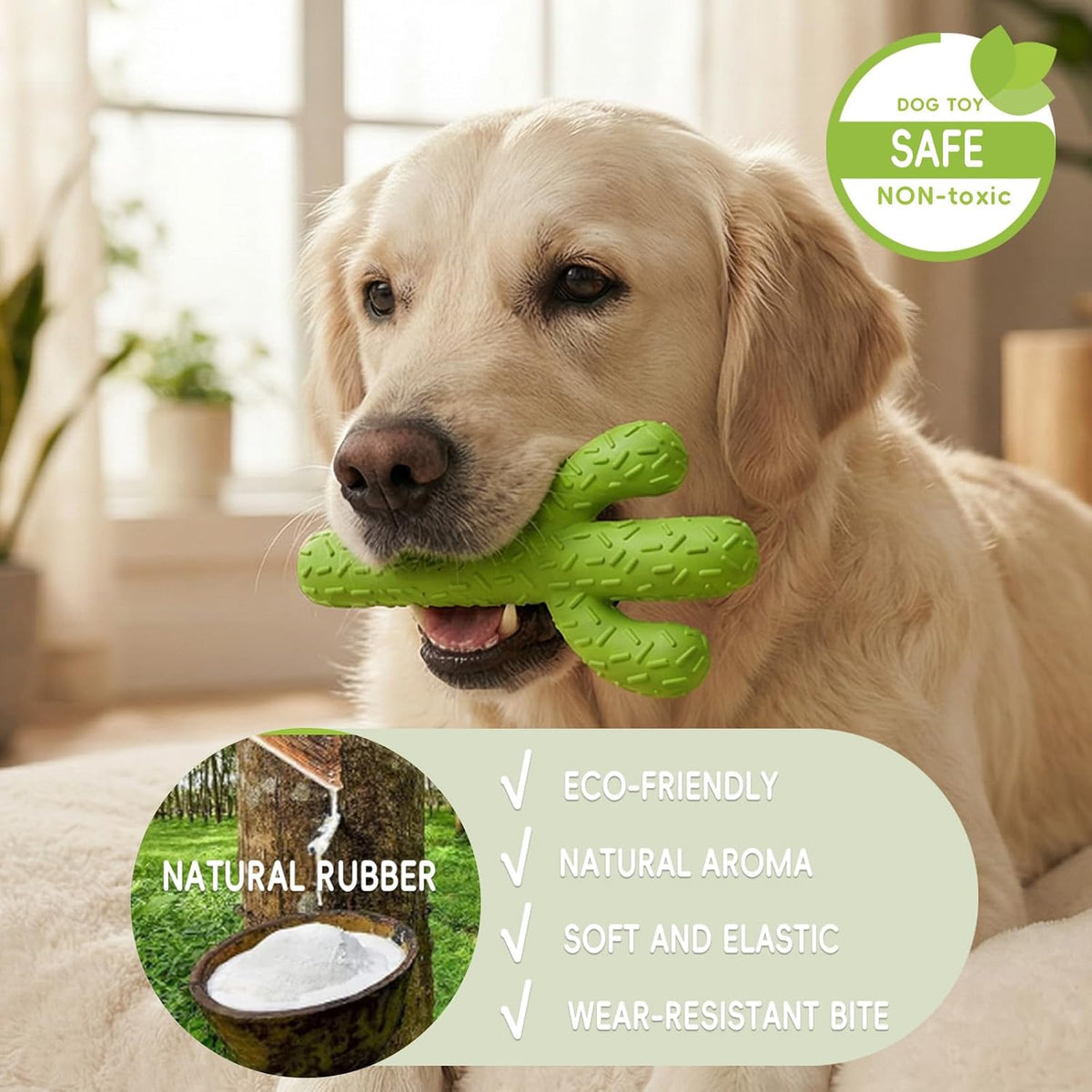 Elunavico®Cactus Dog Chew Toy
