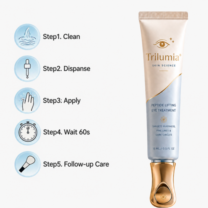 Trilumia SKIN SCIENCE PEPTIDE LIFTING EYE TREATMENT TARGETS PUFFINESS
