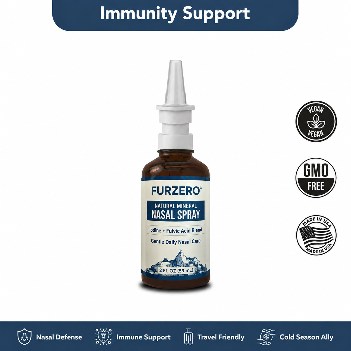 Furzero™ Daily Nasal Cleanse Spray – Clean, Refresh & Support Healthy Breathing