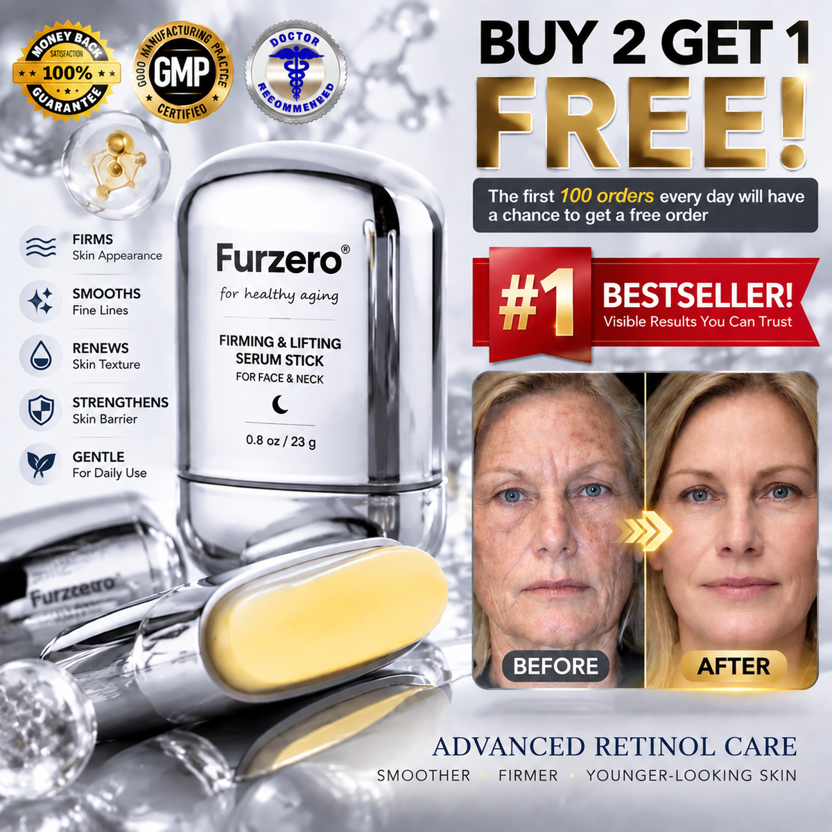 🌿Furzero® Advanced Retinol Firming Serum Stick