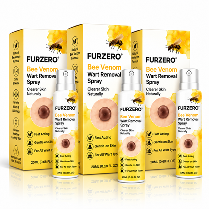 🌻Official Brand Shop  | Furzero® Bee Venom Wart Removal Spray Say Goodbye to Stubborn Warts & Reveal Healthier-Looking Skin
