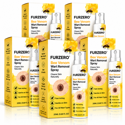 🌻Official Brand Shop  | Furzero® Bee Venom Wart Removal Spray Say Goodbye to Stubborn Warts & Reveal Healthier-Looking Skin