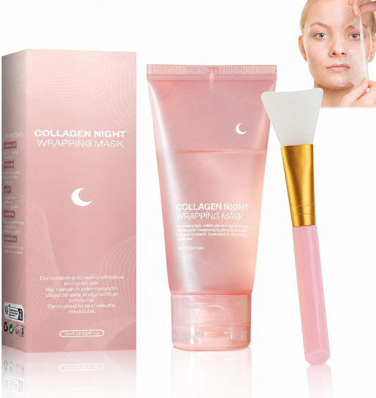 🌸Final 6 Hours: 60% OFF Collagen Overnight Wrapping Peel Off Facial Mask Pack