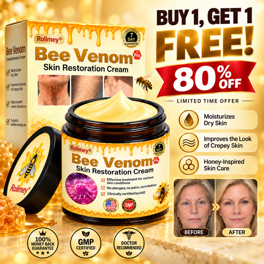 💫🧑‍⚕️Rolimey® Bee venom Pro Comprehensive Cream —Tightening for Skin Types 🔥