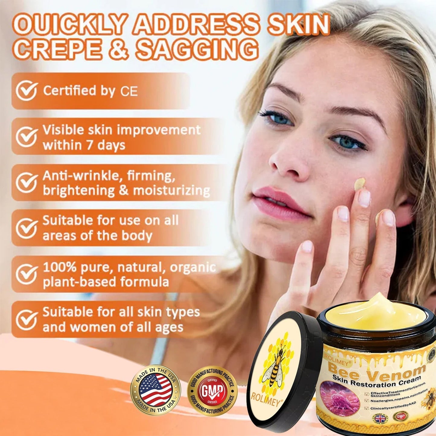 🔥Official Brand Shop 丨Rolimey® Bee venom Pro Comprehensive Cream