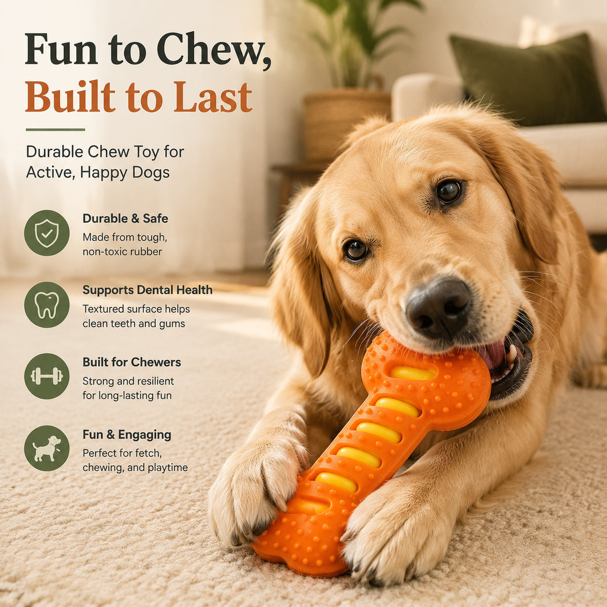 Elunavico®Durable Dog Chew Toy