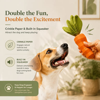 Elunavico®Interactive Carrot Dog Toy
